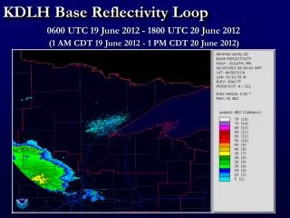 KDLH Base Reflectivity Loop