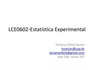 lce0602 estat stica experimental
