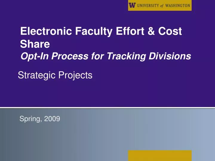 electronic faculty effort cost share opt in process for tracking divisions
