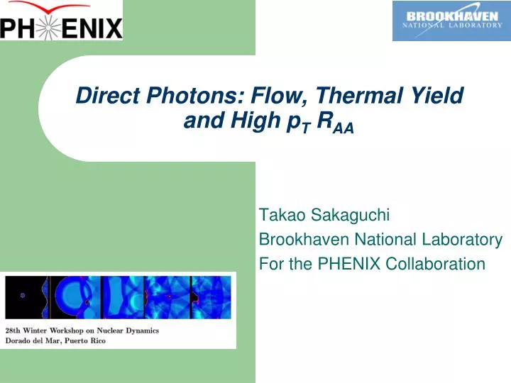 direct photons flow thermal yield and high p t r aa