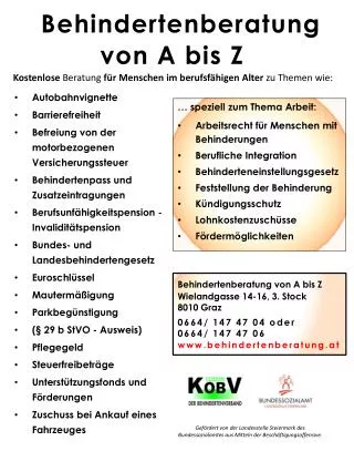 behindertenberatung von a bis z