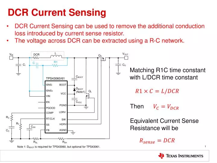 dcr current sensing