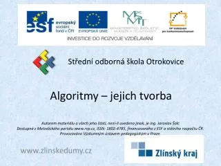 algoritmy jejich tvorba