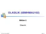 Bölüm 2 Olasılık - slide 1