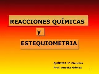 reacciones qu micas