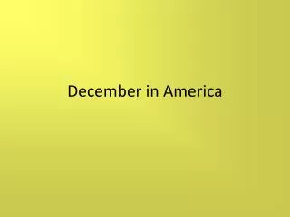 December in America