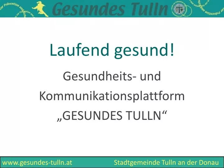 laufend gesund