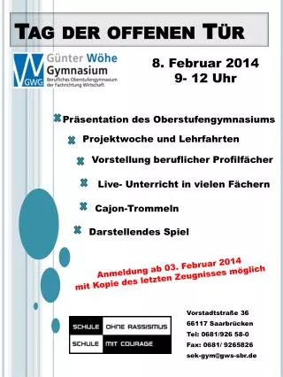 tag der offenen t r