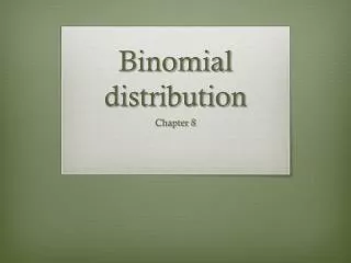 binomial distribution