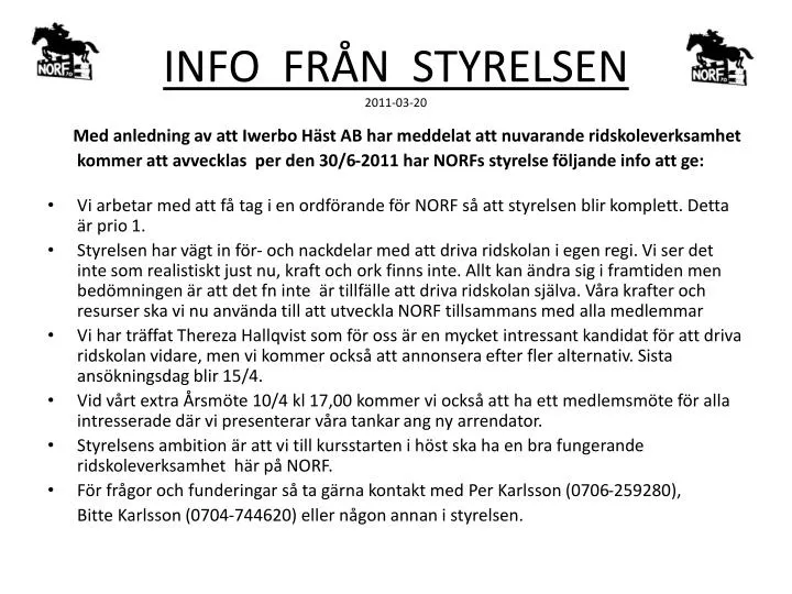 info fr n styrelsen 2011 03 20