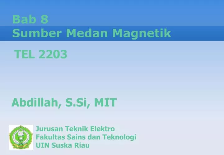 bab 8 sumber medan magnetik