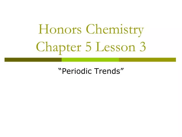 honors chemistry chapter 5 lesson 3