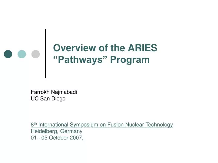 overview of the aries pathways program