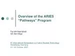 Overview of ARIES Pathways Program for Fusion Development - slide 1
