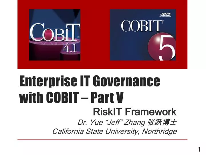 enterprise it governance with cobit part v