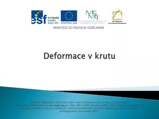 deformace v krutu