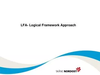 lfa logical framework approach
