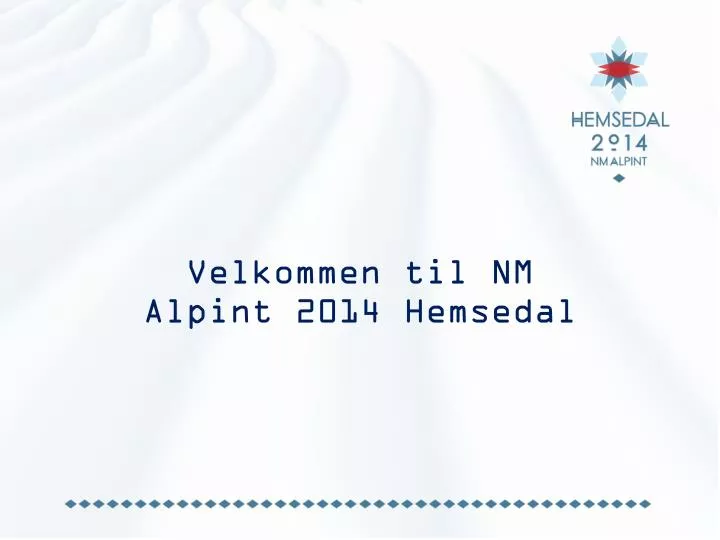 velkommen til nm alpint 2014 hemsedal