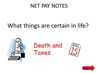 NET PAY NOTES