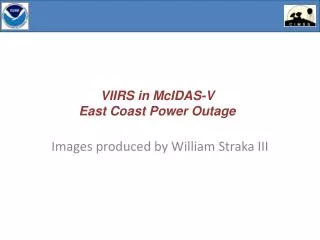 VIIRS in McIDAS -V East Coast Power Outage