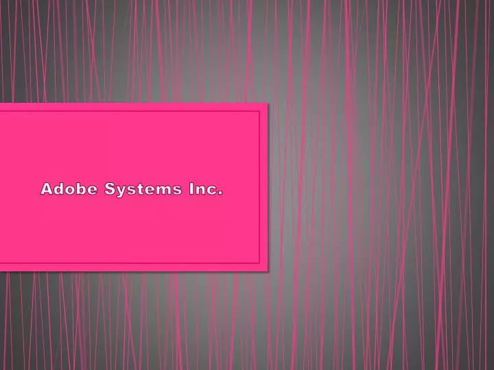 adobe systems inc