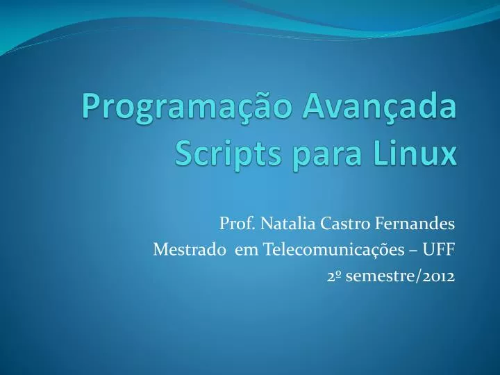 programa o avan ada scripts para linux