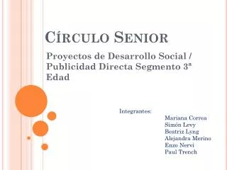 c rculo senior