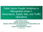 Enhancing Urban Freight Efficiency: Public Sector Initiatives - slide 1