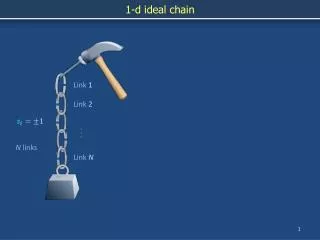 1-d ideal chain