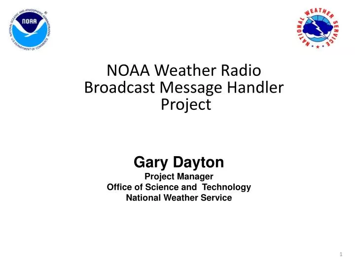 gary dayton project manager office of science and technology national weather service