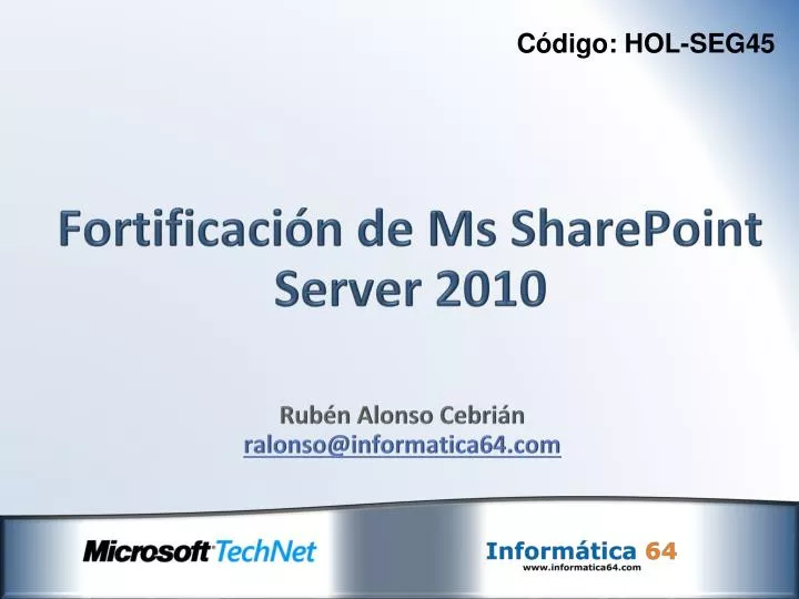 fortificaci n de ms sharepoint server 2010