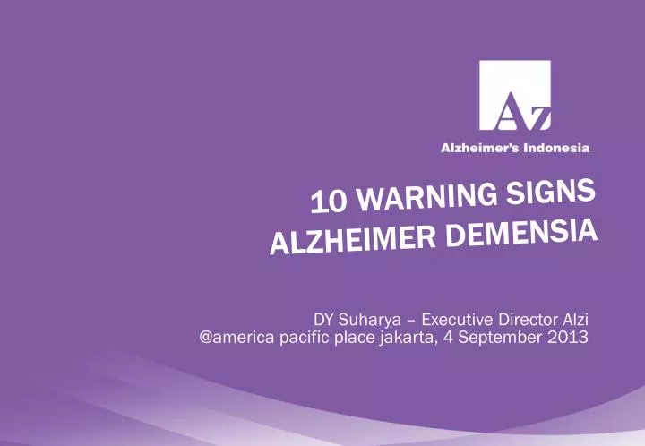 10 warning signs alzheimer demensia
