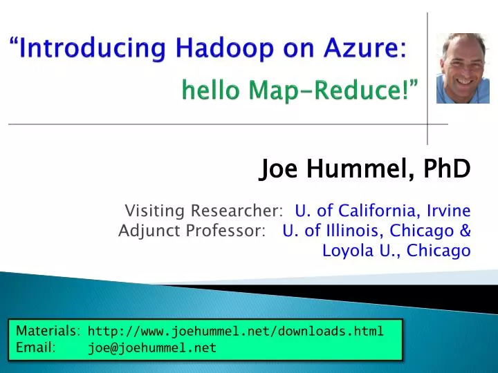 introducing hadoop on azure