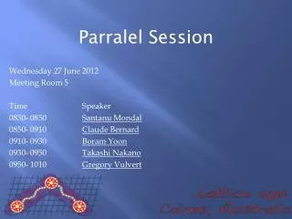 Parralel Session