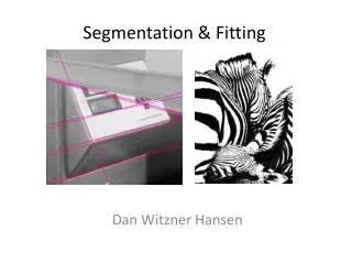 Segmentation &amp; Fitting