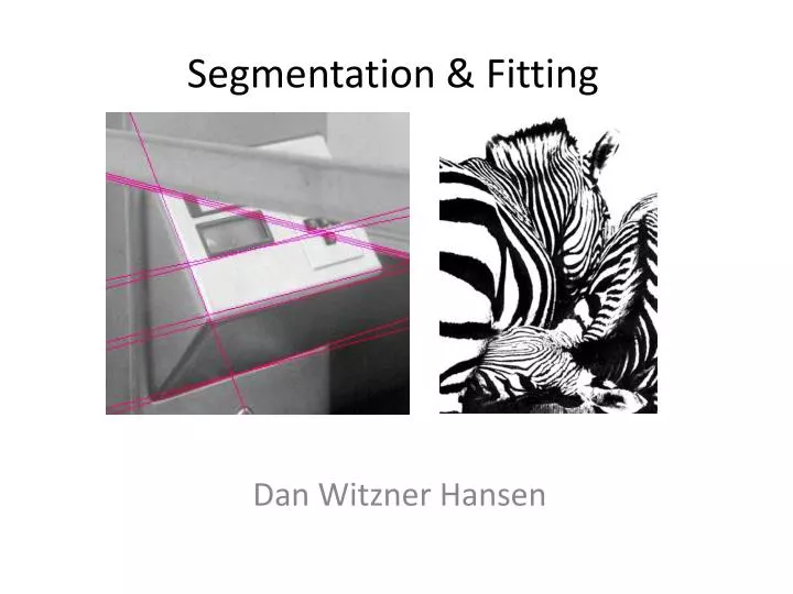 segmentation fitting