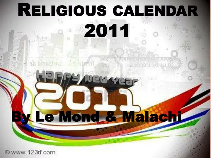 religious calendar 2011