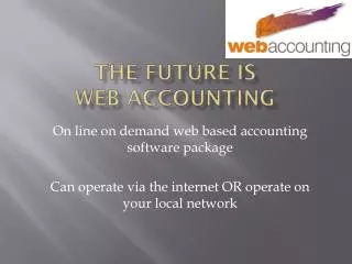 The future is Web Accounting