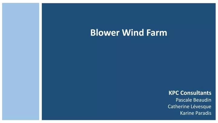 blower wind farm