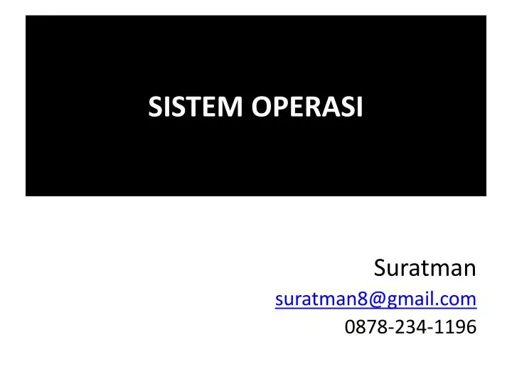 sistem operasi