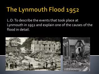 The Lynmouth Flood 1952
