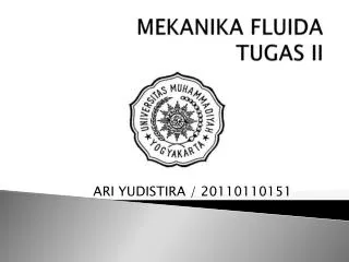 mekanika fluida tugas ii