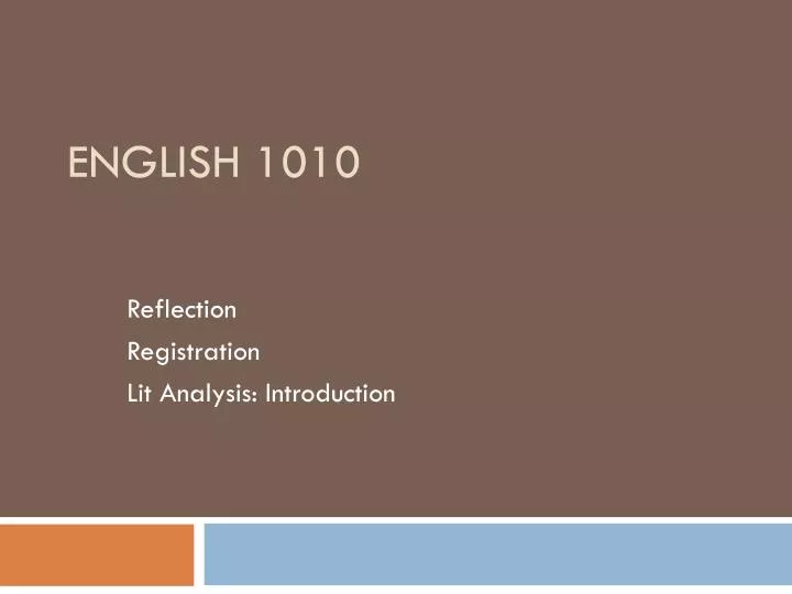 english 1010