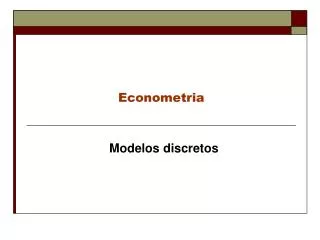 econometria