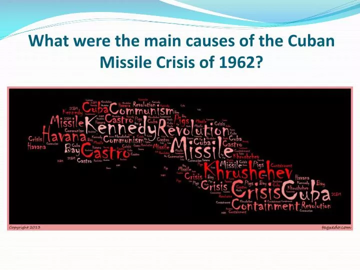 what were the main causes of the cuban missile crisis of 1962