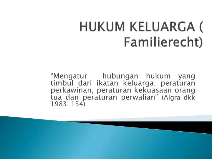 hukum keluarga familierecht