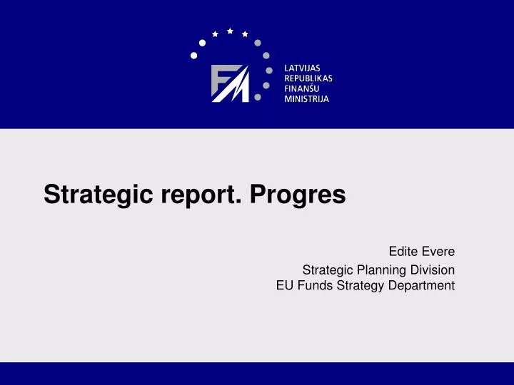strategic report progres