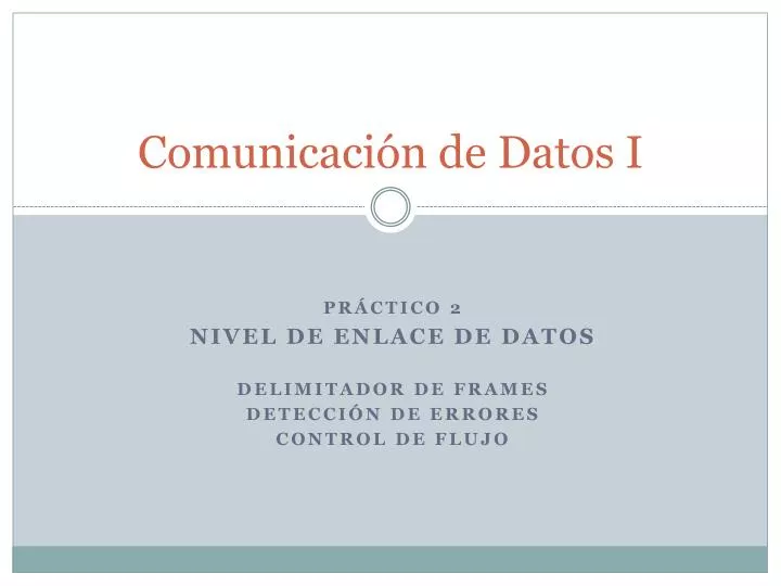 comunicaci n de datos i