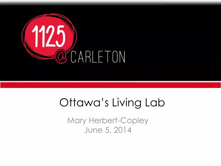 ottawa s living lab