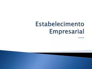 estabelecimento empresarial